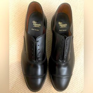 Allen Edmunds black Park Avenue Cap-toe Oxford Dress Shoe size 11.5